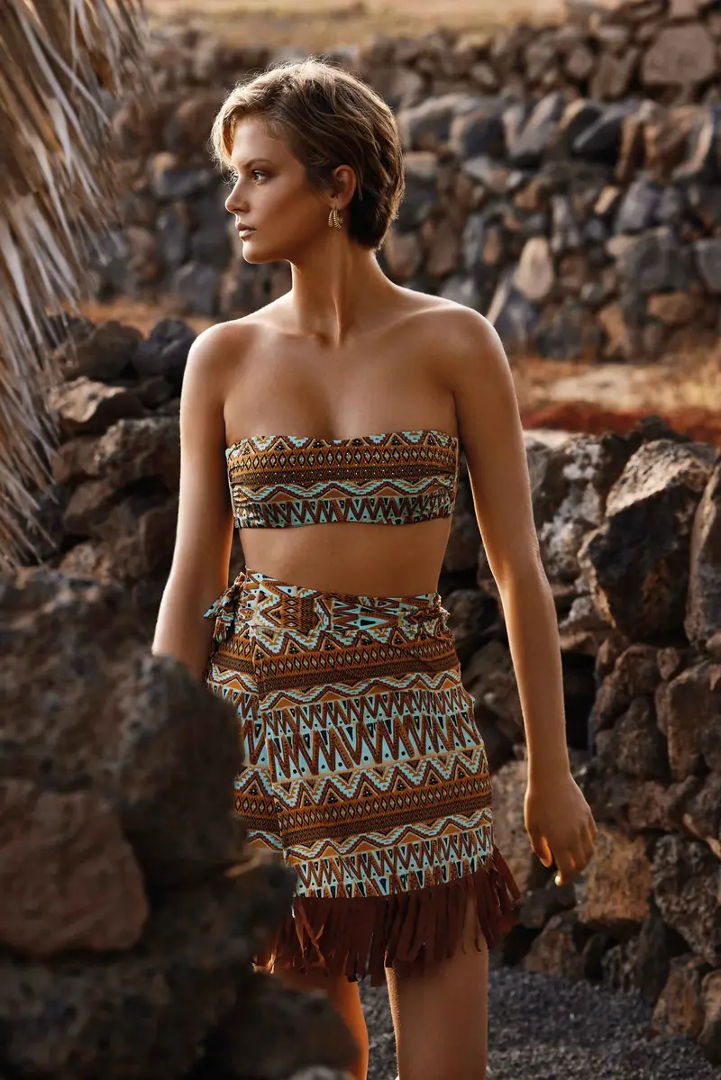 Vacanze Italiane GONNA A PORTAFOGLIO MAROCCO | Colore Multi