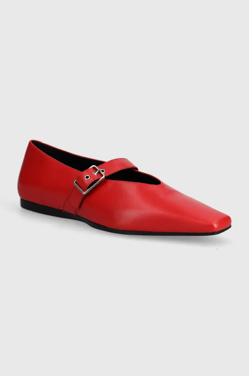 Vagabond Shoemakers balerrine in pelle WIOLETTA colore rosso