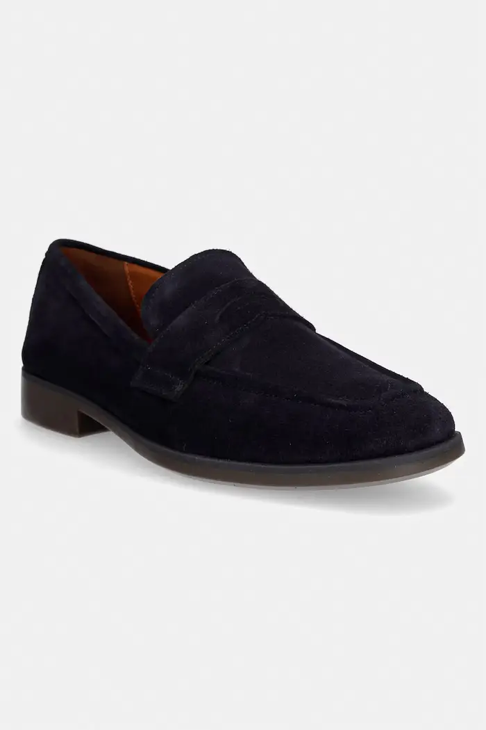 Vagabond Shoemakers mocassini da uomo in scamoscio TROY Blu navy