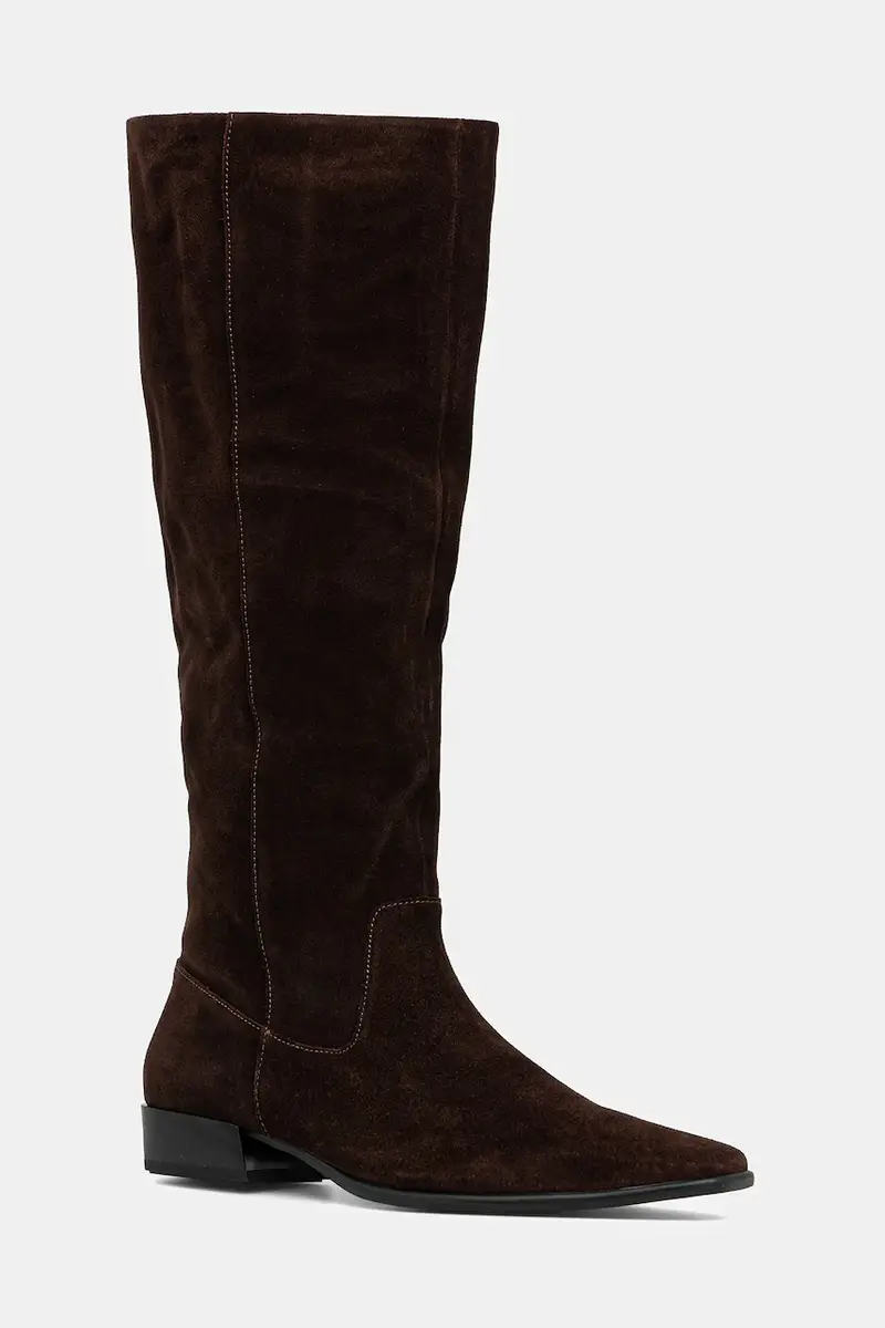 Vagabond Shoemakers stivali in pelle scamosciata NELLA donna colore marrone 6016-040