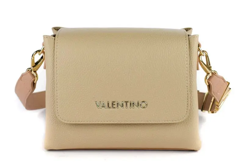Valentino Bags Borsa a Tracolla Donna Beige Chiusura con Zip