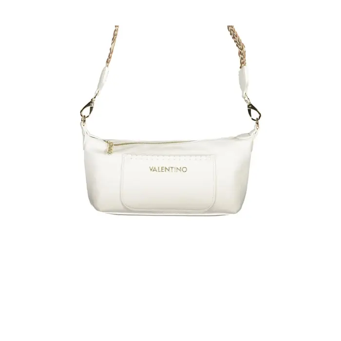 Borsa a Tracolla Donna Bianca Chiusura con Zip Bianco