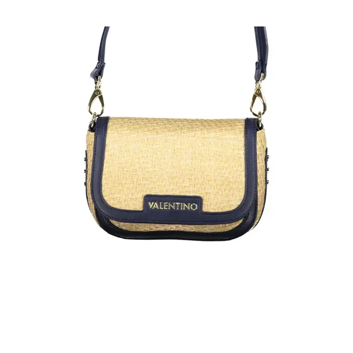 Borsa a Tracolla Donna Blu Dettagli a Contrasto
