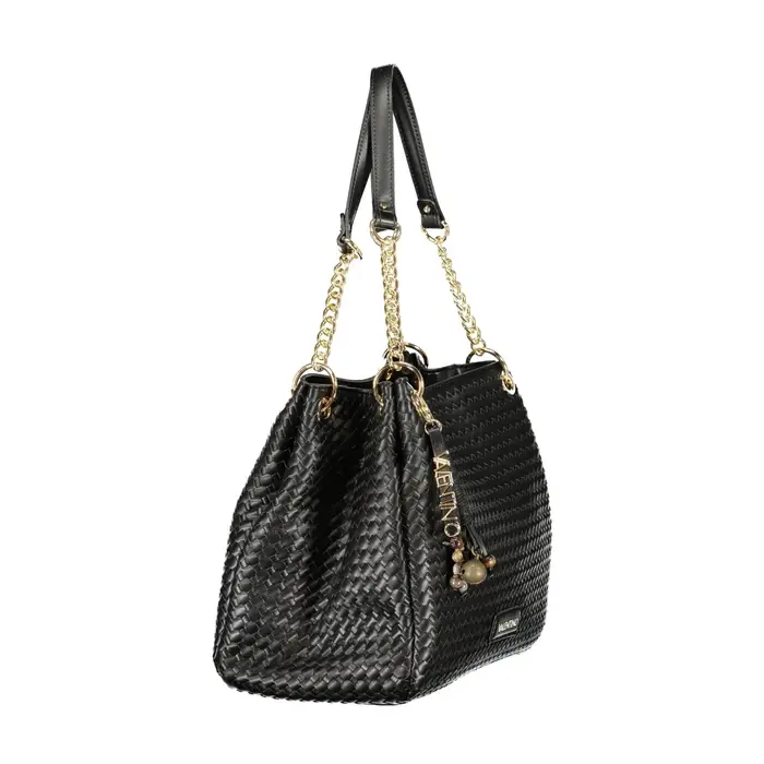 Borsa a Tracolla Donna Nera Logo Nero