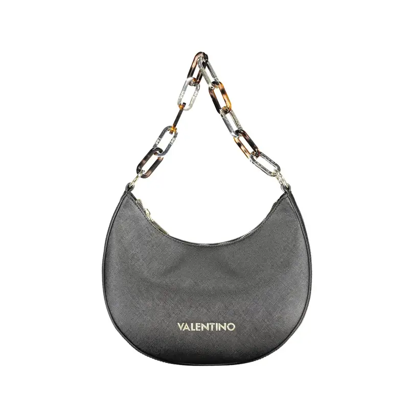 Valentino Bags Borsa Donna Nera 1 Manico Catena Tracolla Logo Nero