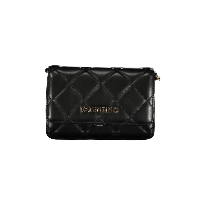 Valentino Bags Borsa Donna Tracolla Catena Dettagli Contrasto Logo Nero