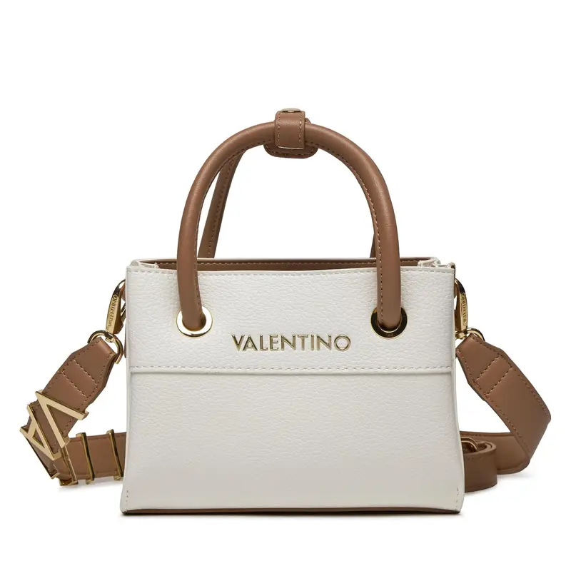 Borsa a Tracolla Donna Bianca Chiusura con Zip Bianco