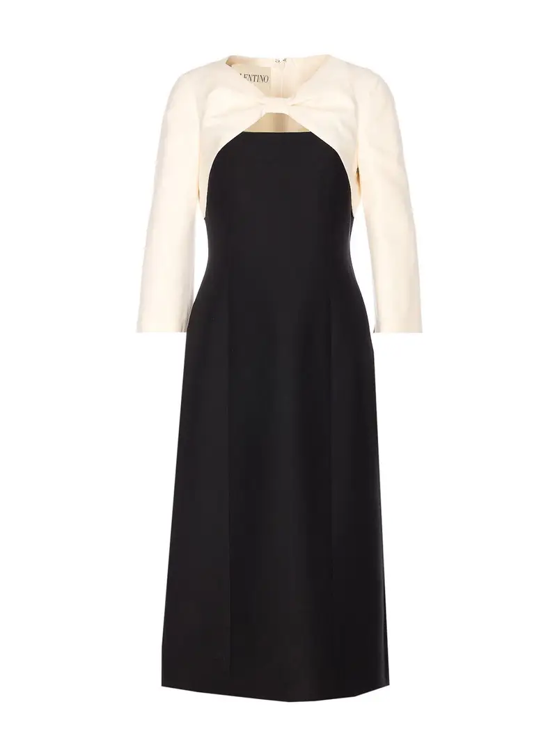 Valentino Garavani Abito longuette bianco e nero