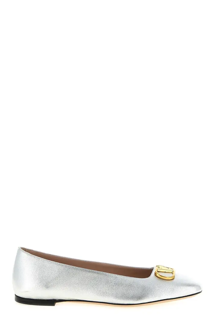 Ballerina Valenitno Garavani Vlogo Signature Argento