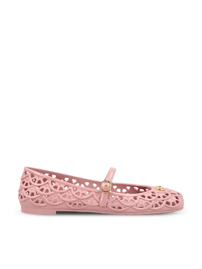 Ballerine realizzate in gomma ROSA