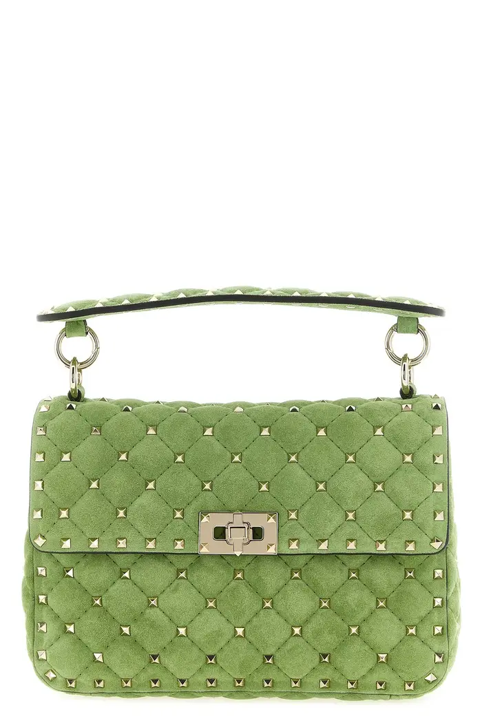 Borsa A Spalla Valentino Garavani Rockstud Spike Verde