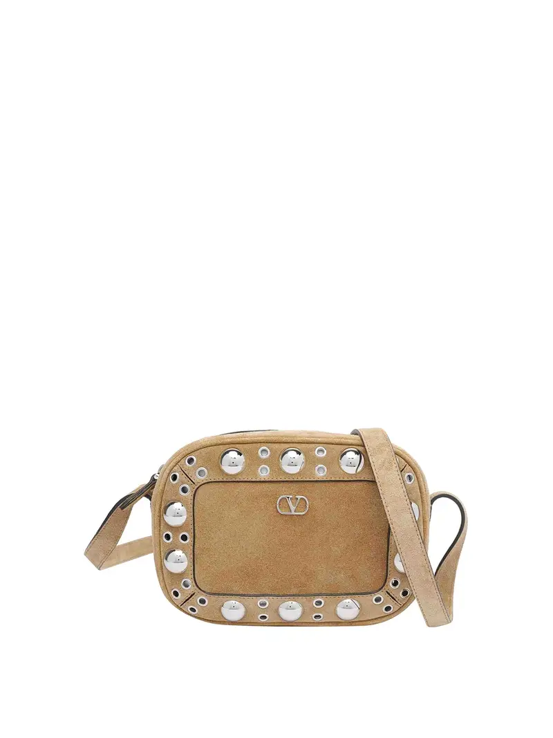 Valentino Garavani Borsa incrociata in pelle Beige