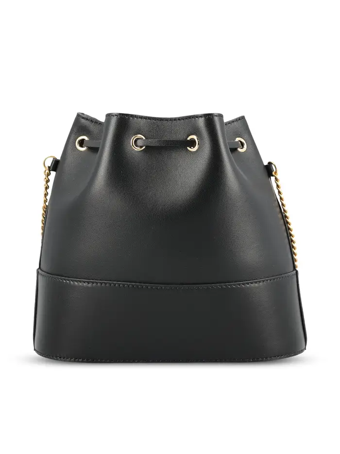 Borsa realizzata in pelle NERO