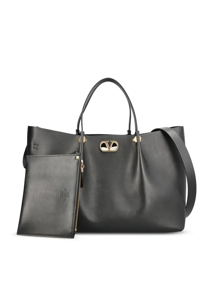 Borsa realizzata in pelle NERO