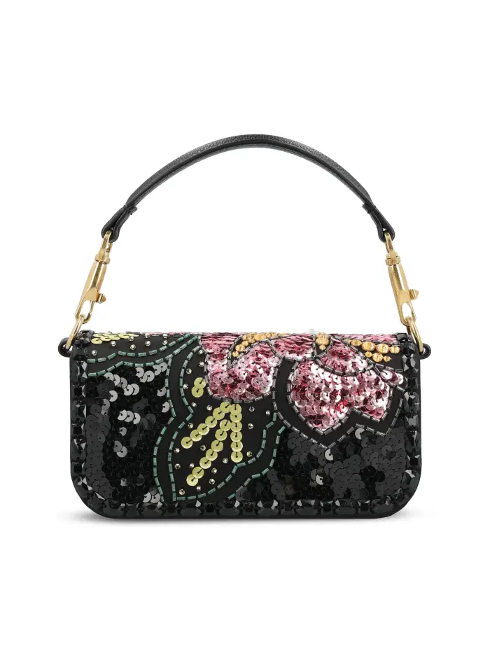 Borsa realizzata in raso NERO