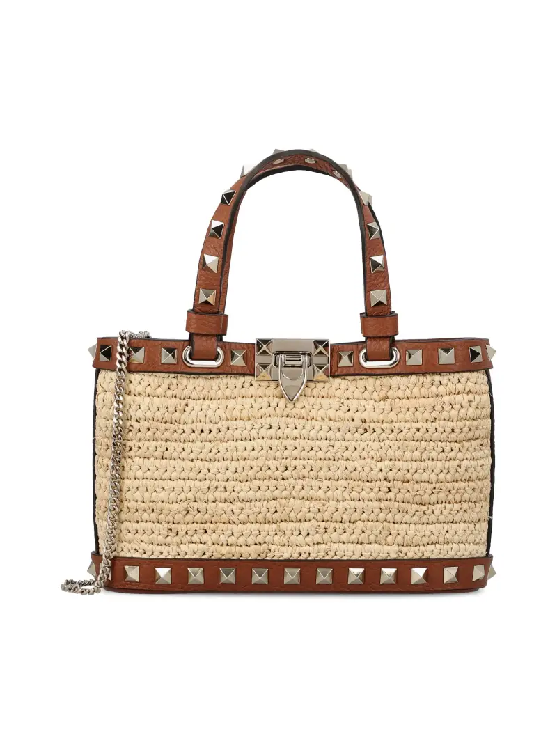 VALENTINO GARAVANI Borsa Rockstud Mini BEIGE