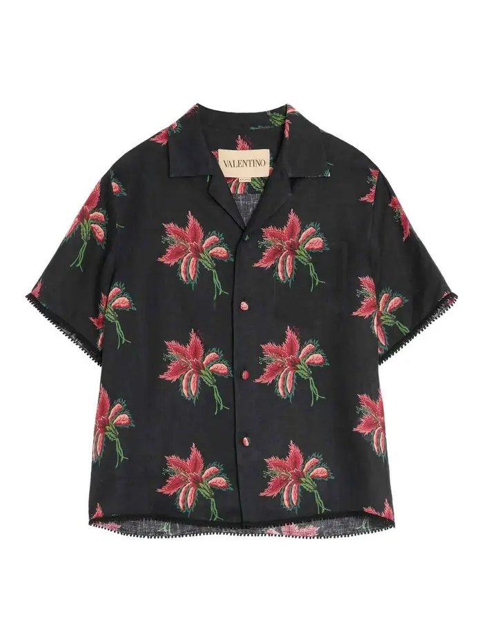 Valentino Garavani Camicia foderata Nero