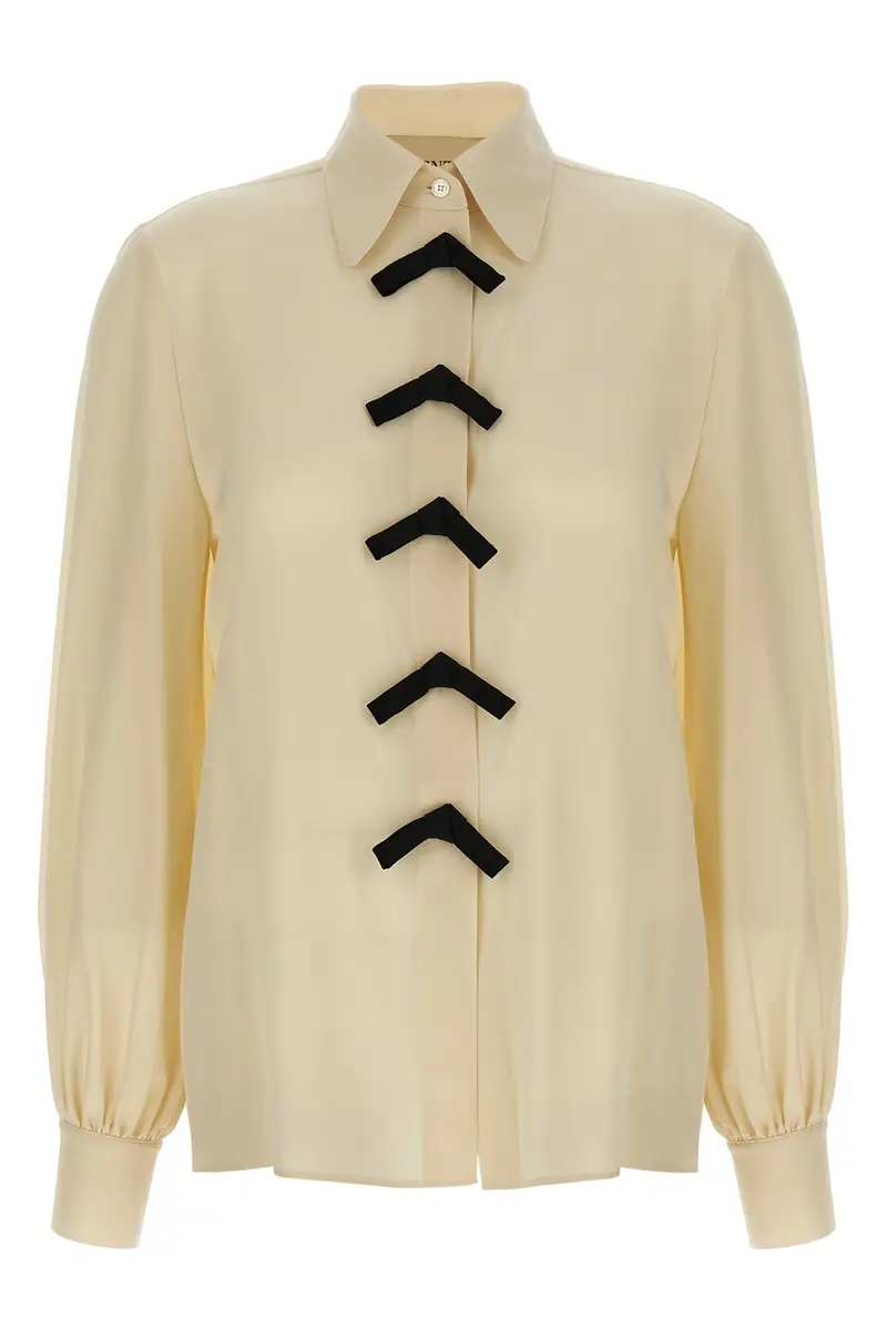 VALENTINO GARAVANI Camicia Fiocchi Beige