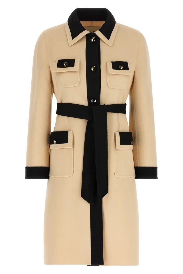 VALENTINO GARAVANI Cappotto In Lana Beige