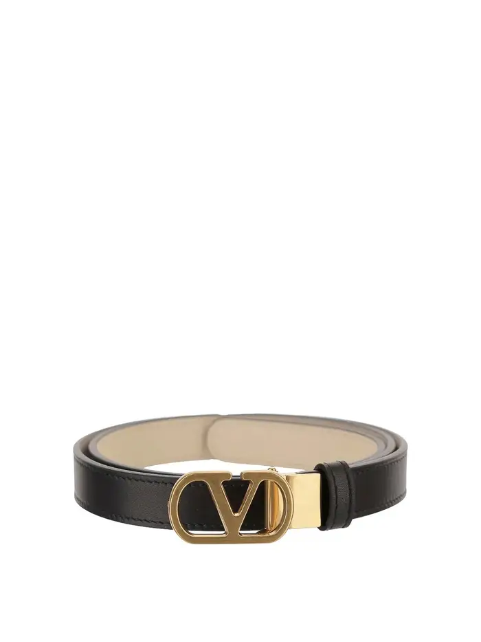 Valentino Garavani Cintura in pelle reversibile Nero
