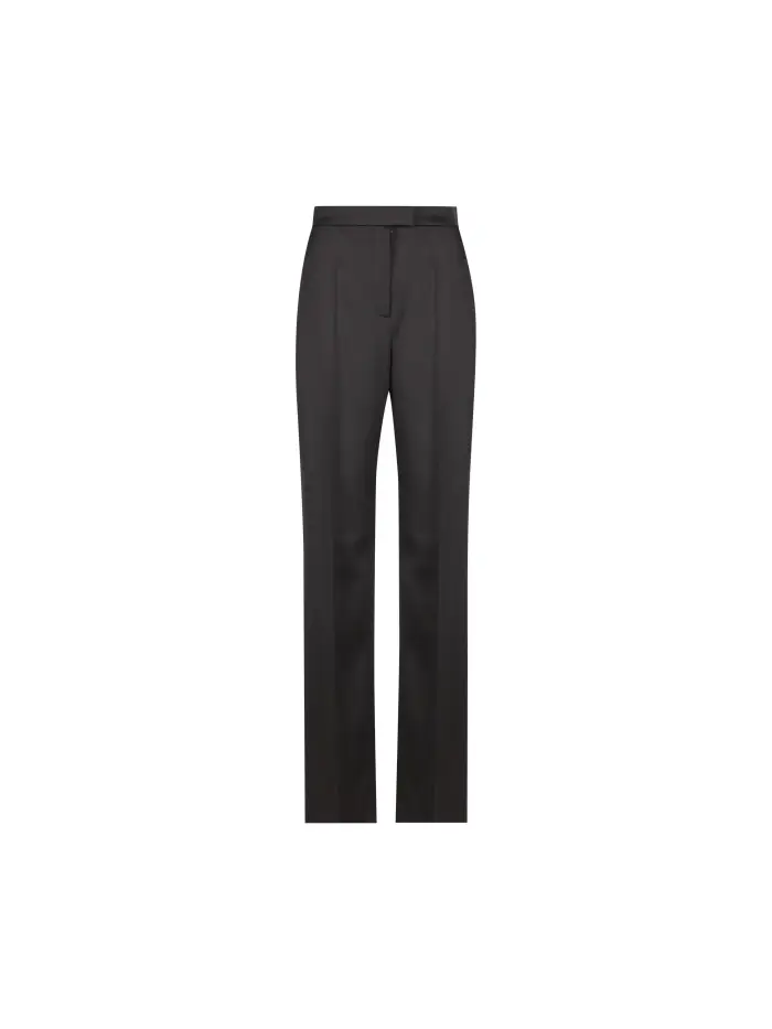 VALENTINO GARAVANI Pantaloni In Doppia Duchesse Stretch NERO