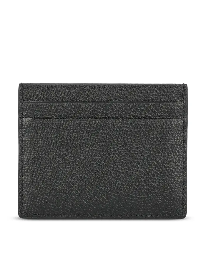 Portacarte realizzato in pelle di vitello NERO