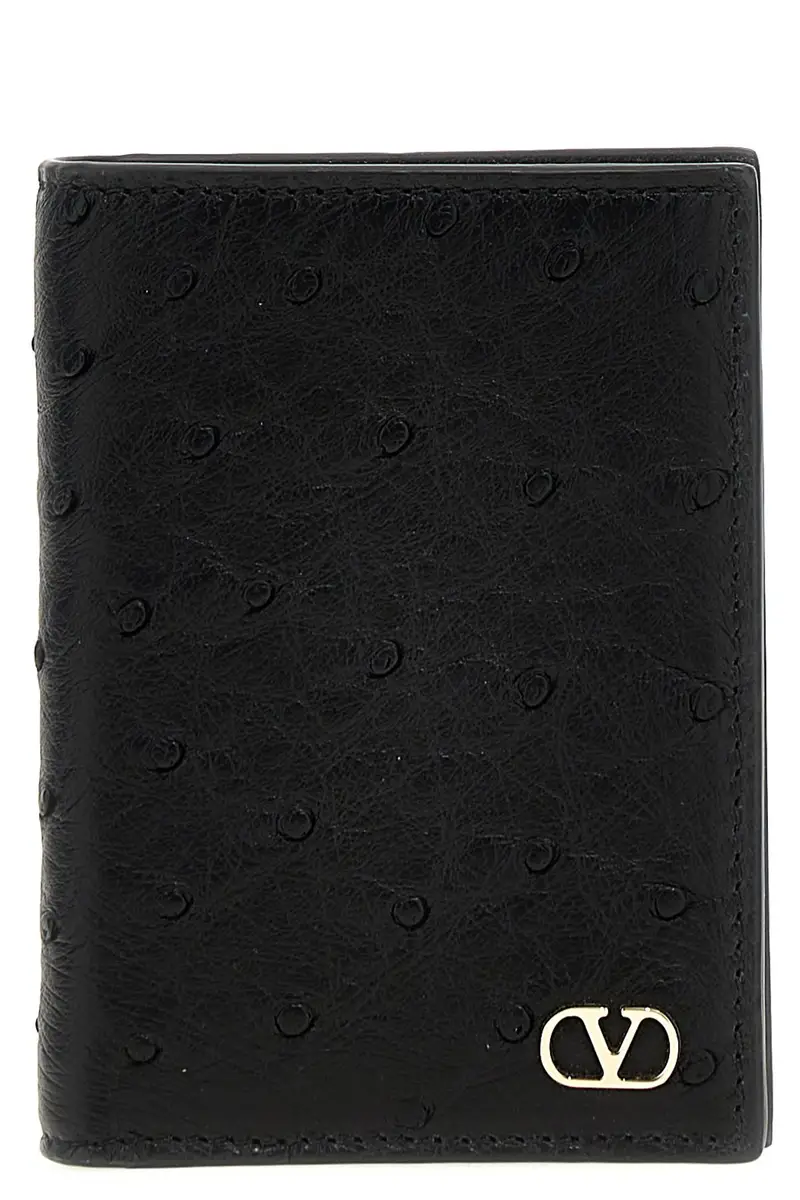 VALENTINO GARAVANI Portacarte Vlogo Nero