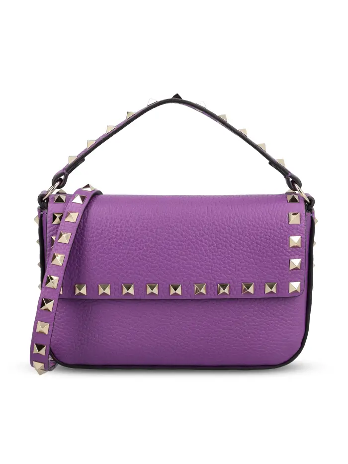 Pouch realizzata in pelle VIOLA