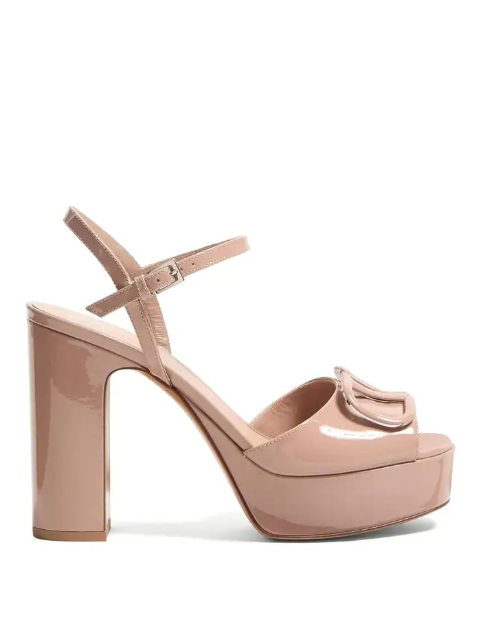 Valentino Garavani Sandali con tacco Beige