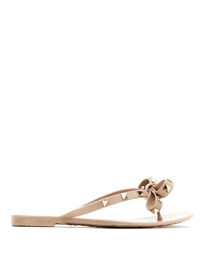 Sandali Rockstud estivi Rosa Chiaro