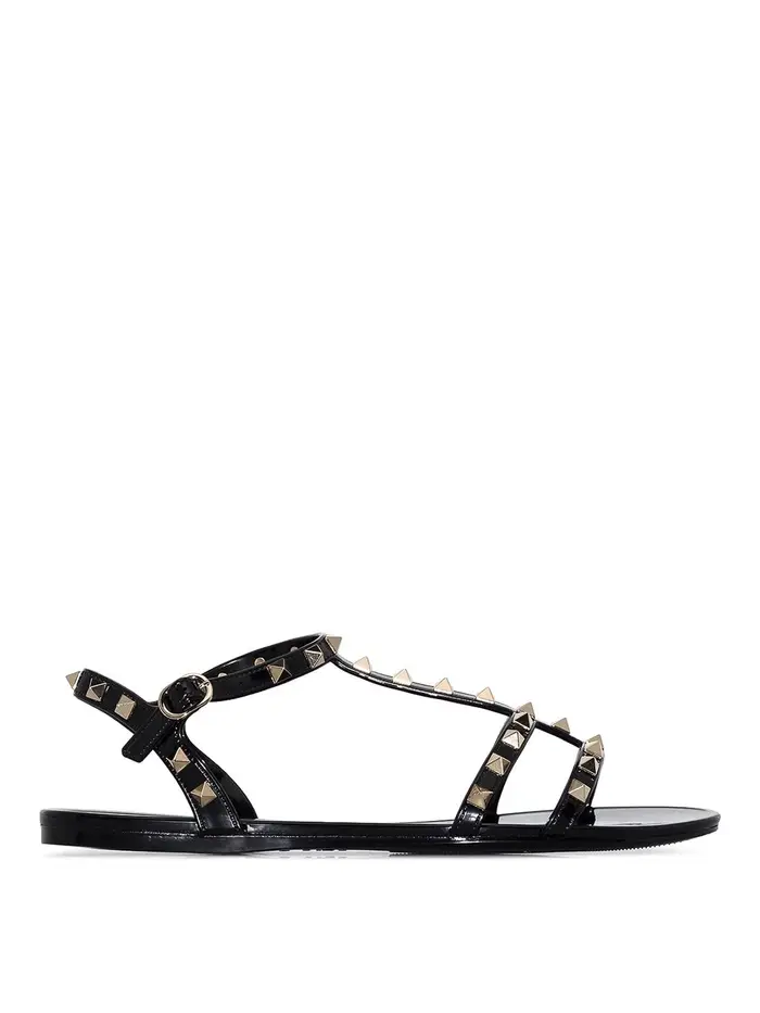 Valentino Garavani Sandali Rockstud Nero