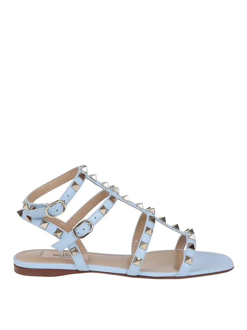 Valentino Garavani Sandalo Rockstud T05 Blu
