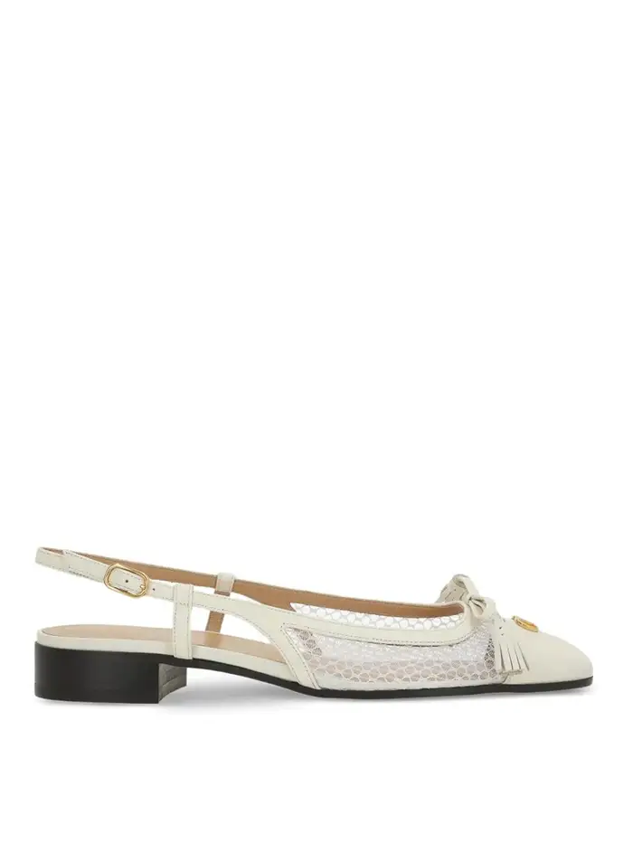 Valentino Garavani Slingback in pelle Bianco