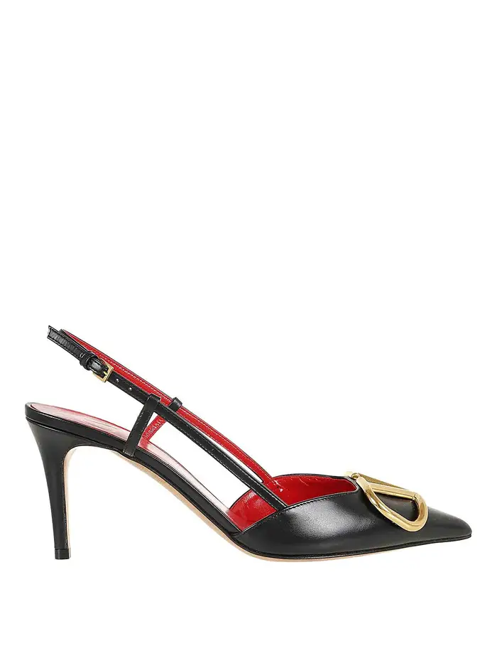 Valentino Garavani Slingback logate Nero