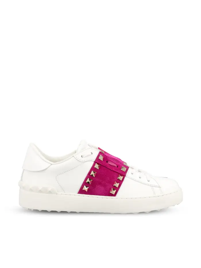 Sneakers realizzate in pelle BIANCO