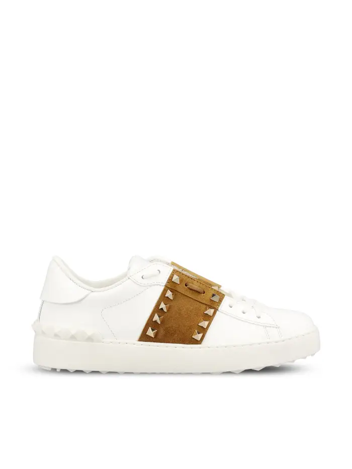 Sneakers realizzate in pelle BIANCO