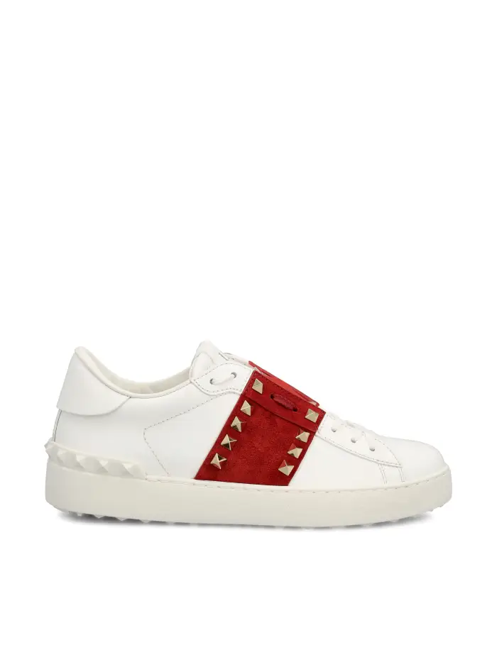 Sneakers realizzate in pelle BIANCO