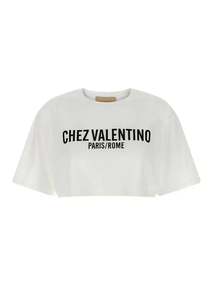 Valentino Garavani T-shirt Chez in cotone Bianco