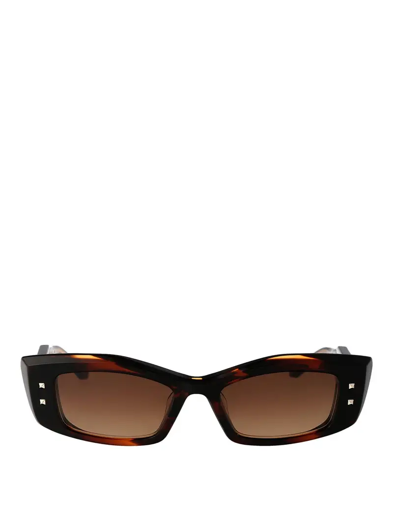 Valentino Garavani V - occhiali da sole Quattro Marrone