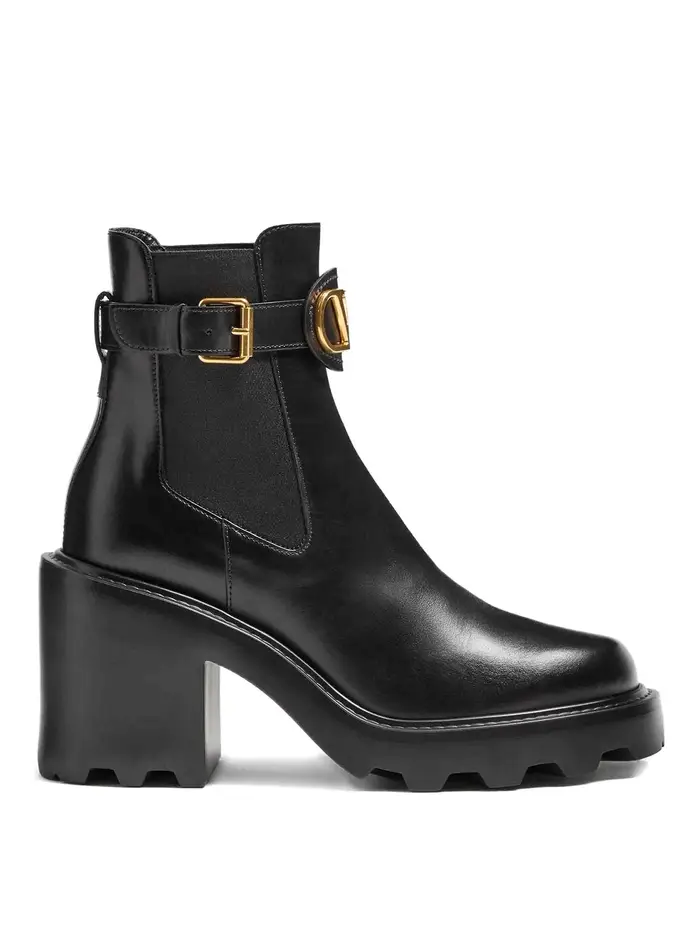 Valentino Garavani Vlogo Signature Beatle Boots 90Mm Nero