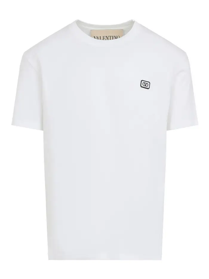 Valentino T-shirt in cotone Crema