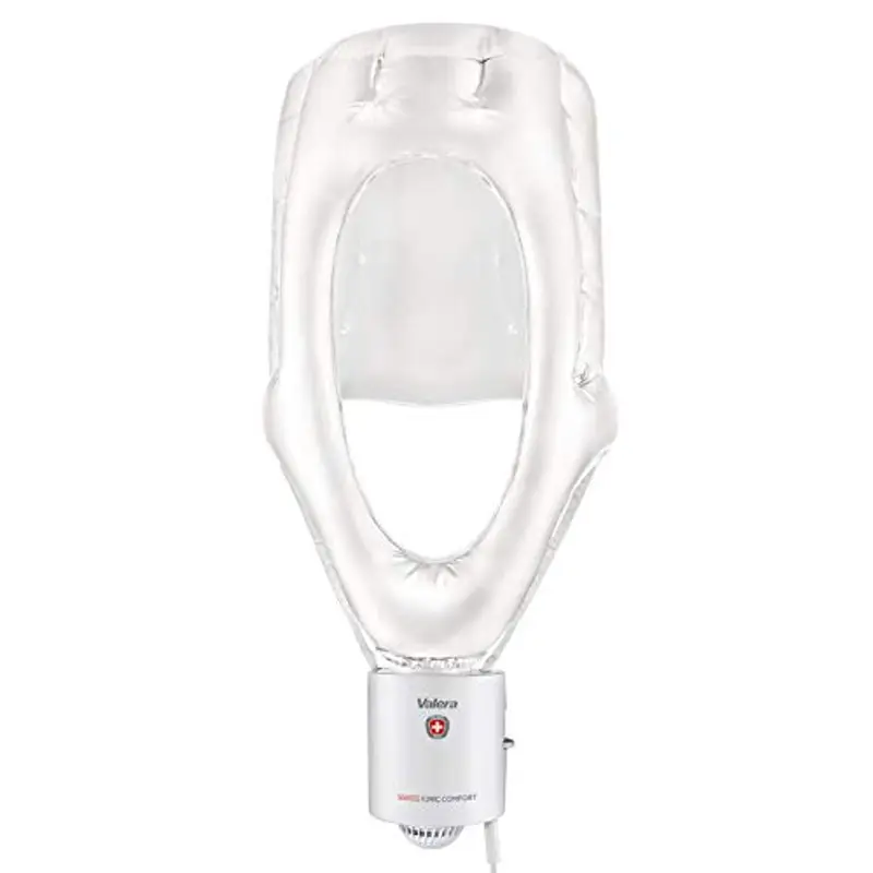 Valera Swiss Ionic Comfort 513.01, Casco-Asciugacapelli per Volume e Tenuta, Ergonomico, con 3 Regolazioni di Temperatura, Funzione per
