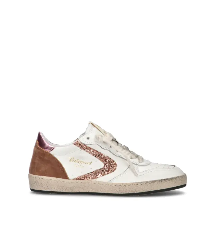 DAVIS Sneaker donna bianca in pelle Vario