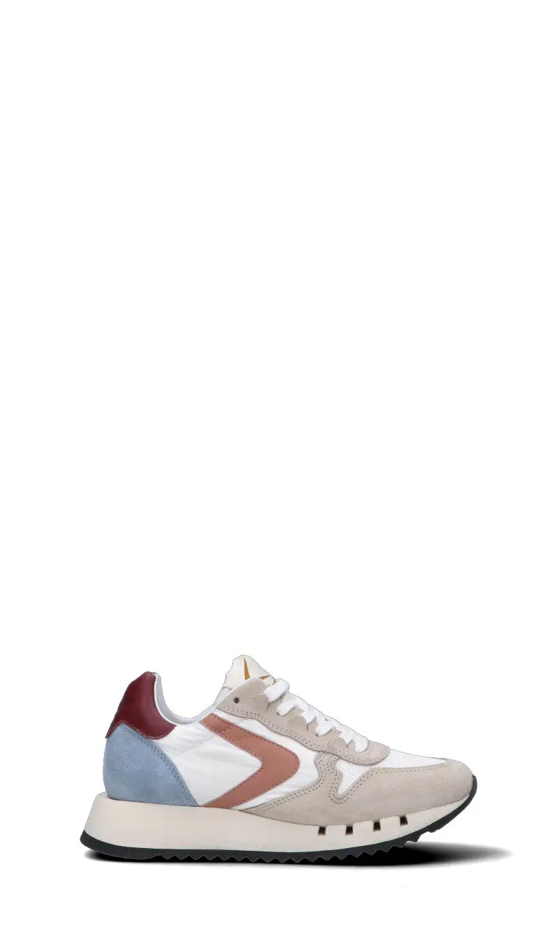 VALSPORT Sneaker donna bianca/beige/azzurra/marrone/bordeaux in suede Vario
