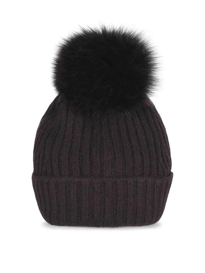 Cappello Realizzato In Cashmere Marrone