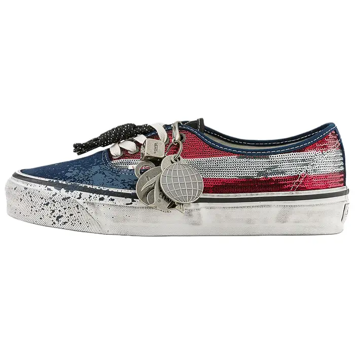 Vans Authentic Premium La Habana - Sneakers Unisex Rosso Blu Nero VN000DB8Z11