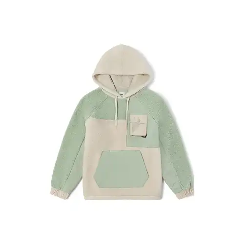 Vans Felpa con cappuccio a maniche lunghe da donna con tasca frontale a tinta unita Verde VN0A7YICUDP