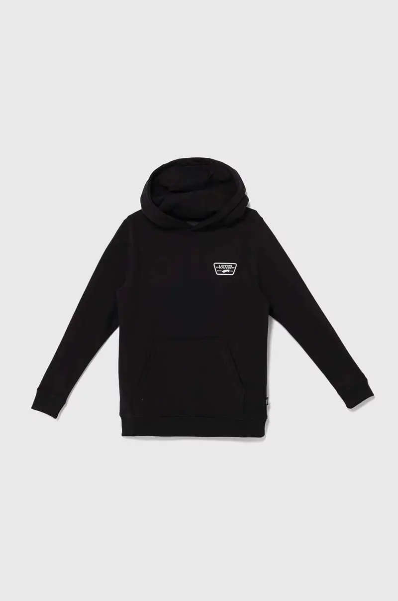 Vans felpa in cotone bambino/a BY Full Patched II PO colore nero con cappuccio VN000JBEBLK1
