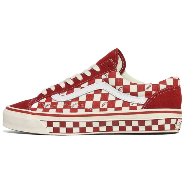 Vans Premium Old Skool 36 Checkerboard - Rosso Chili Sneakers Unisex Bianche VN000D57ERY 38 5