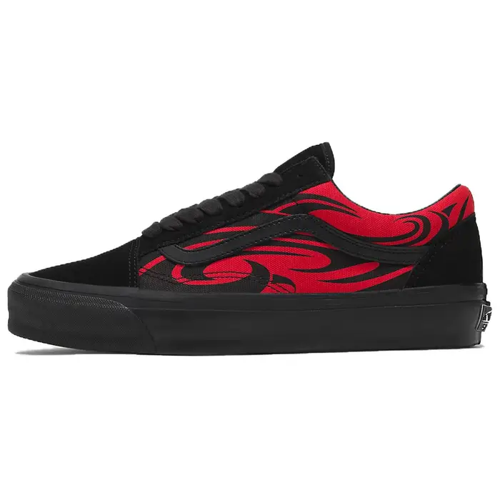 Premium Old Skool Y2K Sneakers da Uomo Nero Rosso VN000D56458 38